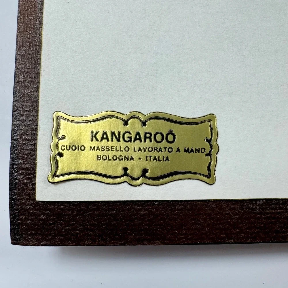 Vintage Telephone Address Book Kangaroo Italian Leather Handmade Bologna Retro